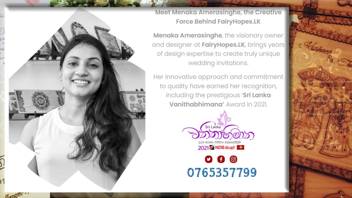 FairyHopes.lk Wedding Invitations Sri Lanka